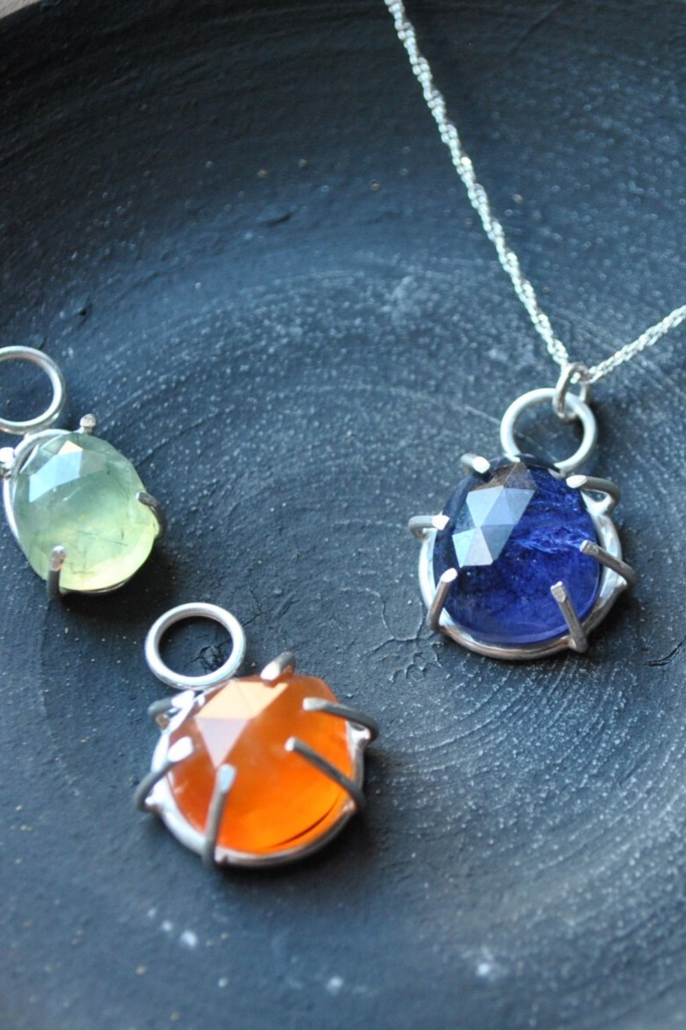 The Travelers Necklace - Iolite - Fire + Mineral